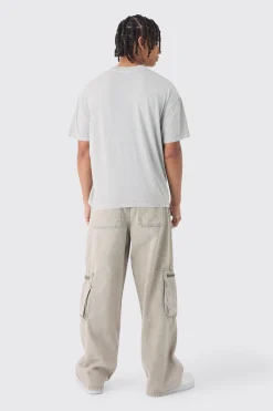 Oversized Extended Neck Homme Print T-Shirt | BoohooMAN UK