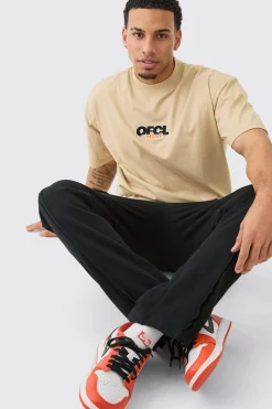 Oversized Extended Neck OFCL T-shirt | BoohooMAN UK