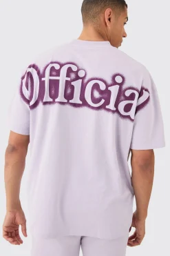 Oversized Extended Neck Official Spray Graffiti T-shirt And Shorts Set | BoohooMAN UK