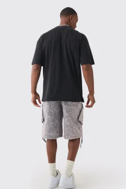 Oversized Extended Neck Over The Seams Heartless T-shirt | BoohooMAN UK