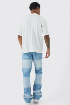 Oversized Extended Neck Over The Seams Print T-Shirt | BoohooMAN UK
