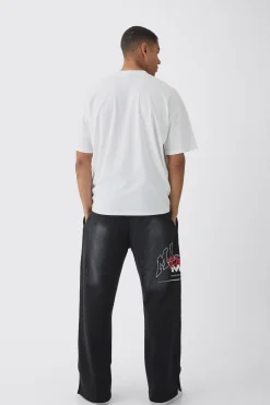 Oversized Extended Neck Piano To The World T-Shirt | BoohooMAN UK