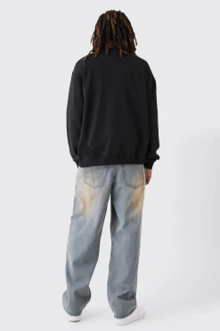 Oversized Extended Neck Sweatshirt | BoohooMAN UK