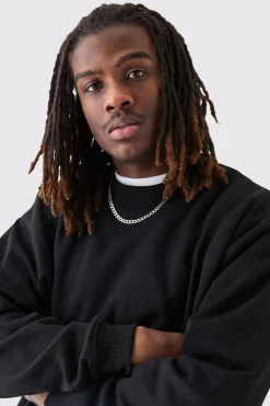 Oversized Extended Neck Sweatshirt | BoohooMAN UK