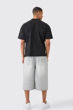 Oversized Extended Neck T-shirt | BoohooMAN UK