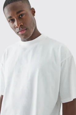 Oversized Extended Neck T-shirt | BoohooMAN UK