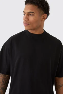 Oversized Extended Neck T-shirt | BoohooMAN UK