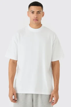 Oversized Extended Neck T-shirt | BoohooMAN UK