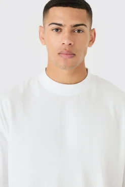 Oversized Extended Neck T-shirt | BoohooMAN UK