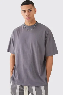 Oversized Extended Neck T-shirt | BoohooMAN UK