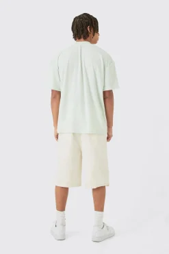 Oversized Extended Neck Towelling Homme T-shirt | BoohooMAN UK