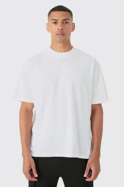 Oversized Extended Neck T-shirt | BoohooMAN UK