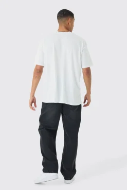 Oversized Extended Neck Very Demure Slogan T-Shirt | BoohooMAN UK