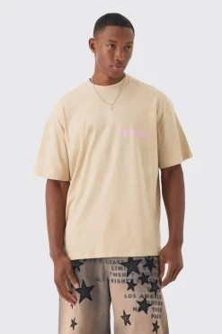 Oversized Extended Neck Washed Limited Edition T-shirt | BoohooMAN UK