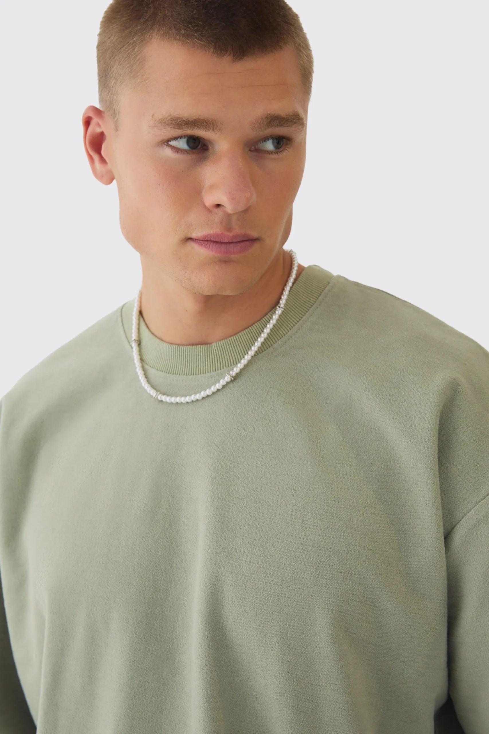 Oversized Extra Boxy Half Sleeve Reverse Loopback T-shirt | BoohooMAN UK