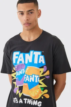 Oversized Fanta License T-shirt | BoohooMAN UK