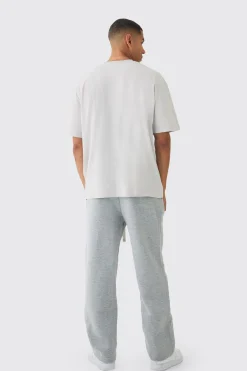 Oversized Fit Embroidered Boohooman T-Shirt | BoohooMAN UK