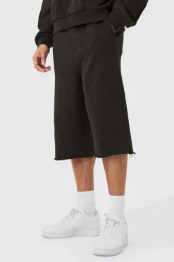 Oversized Fit Heavyweight Jersey Jort | BoohooMAN UK