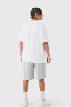Oversized Fit Jersey Short | BoohooMAN UK