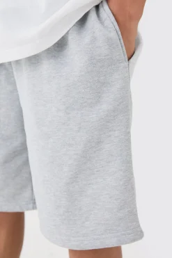 Oversized Fit Jersey Short | BoohooMAN UK