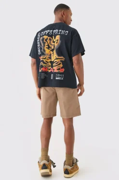Oversized Fit The Offspring Band Boxy License T-shirt | BoohooMAN UK