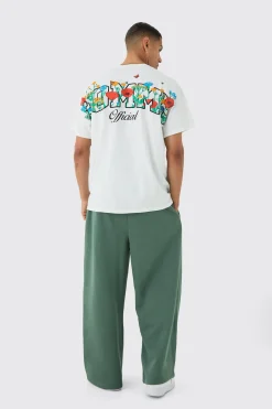 Oversized Floral Homme Over The Seam T-shirt | BoohooMAN UK