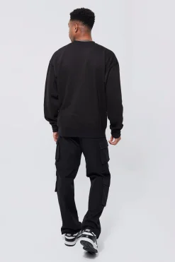 Oversized Ford Cosworth License Sweatshirt | BoohooMAN UK