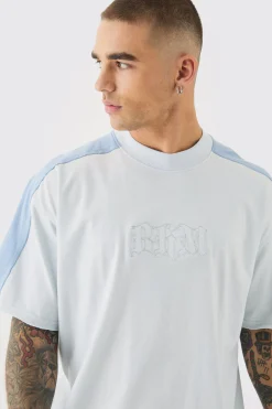 Oversized Gothic BM Applique T-shirt | BoohooMAN UK