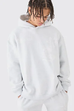 Oversized Graffiti Hoodie Tracksuit | BoohooMAN UK