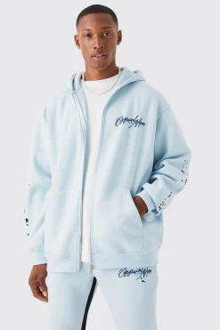 Oversized Graffiti Paint Splatter Tracksuit | BoohooMAN UK