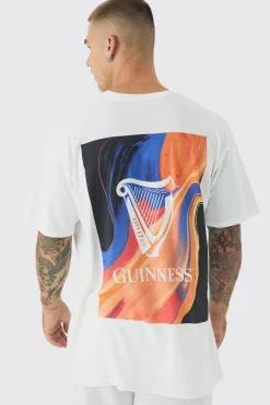 Oversized Guinness License Print T-shirt | BoohooMAN UK