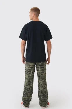 Oversized Guns N Roses License Print T-Shirt | BoohooMAN UK