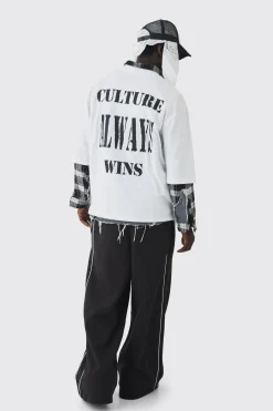 Oversized Half Sleeve Heavyweight Printed Nibbling T-shirt | BoohooMAN UK