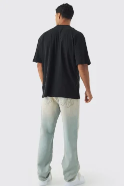 Oversized Heavy Extended Neck Horse Print T-shirt | BoohooMAN UK