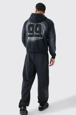 Oversized Heavy Washed Jogger | BoohooMAN UK
