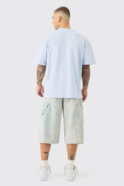Oversized Heavyweight 3D Limited Embroidered T-Shirt | BoohooMAN UK
