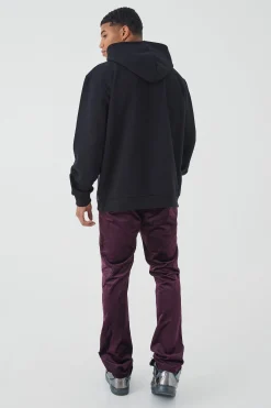 Oversized Heavyweight Loopback Graphic Hoodie | BoohooMAN UK