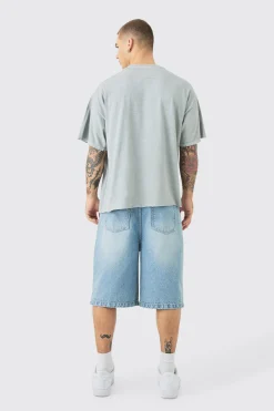 Oversized Heavyweight Skull Wash Graphic T-shirt | BoohooMAN UK