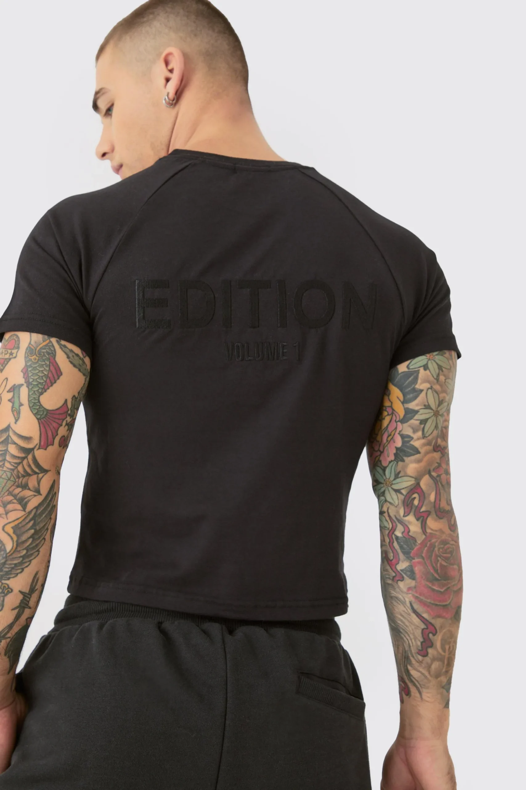 Oversized Heavyweight Zip Hem Shorts & T-shirt Set | BoohooMAN UK