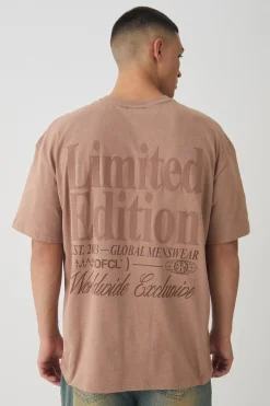 Oversized High Build Limited Edition T-Shirt | BoohooMAN UK