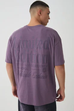 Oversized High Build Limited Edition T-Shirt | BoohooMAN UK