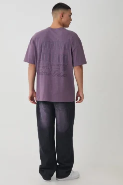 Oversized High Build Limited Edition T-Shirt | BoohooMAN UK