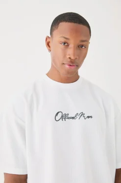 Oversized High Build Ottoman Rib T-shirt | BoohooMAN UK