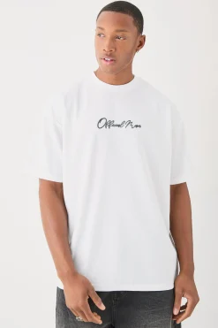 Oversized High Build Ottoman Rib T-shirt | BoohooMAN UK
