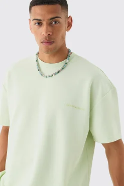 Oversized High Build Pique Limited T-shirt | BoohooMAN UK