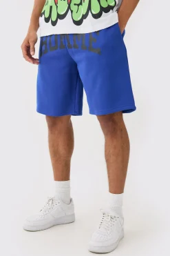 Oversized Homme Crotch Print Short | BoohooMAN UK