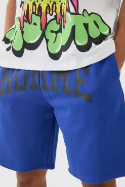 Oversized Homme Crotch Print Short | BoohooMAN UK