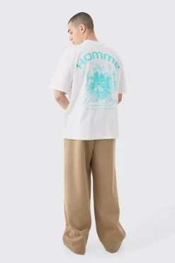 Oversized Homme Disco Print T-shirt | BoohooMAN UK
