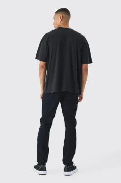 Oversized Homme Dog Mask Graphic T-Shirt | BoohooMAN UK