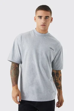 Oversized Homme Embroidered T-shirt | BoohooMAN UK